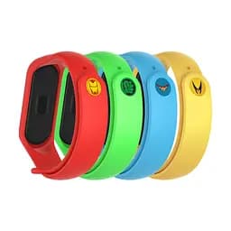 Комплект силіконових ремінців для фітнес браслетів Xiaomi Mi Band 5/6/7, Silicone, superhero edition, зі зручною застібкою, на фітнес трекер та смарт годинник, ArmorStandart (ARM77059)