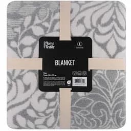 Плед Ardesto Leonardo Вензель 200х220 см сірий (ART0413LT)