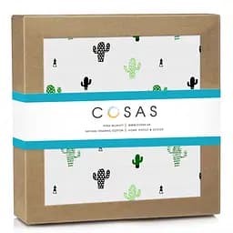 Пелюшки муслінові Cosas Cactus 75x75 см, зелені