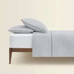 Комплект постільної білизни Cosas Houndstooth Євро сірий (TweedGreyWhite_El160-01White_200) - мініатюра 2