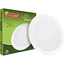 Світлодіодний світильник Eurolamp LED Downlight NEW NEW 24W 4000K круглий (LED-DLR-24/4(new))