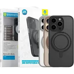Чохол Blueo Frosted Magnetic Case Rotatable Stand with MagSafe для Apple iPhone 16 Pro Max Black (BL037-I16PMBLK) [127617] - мініатюра 4