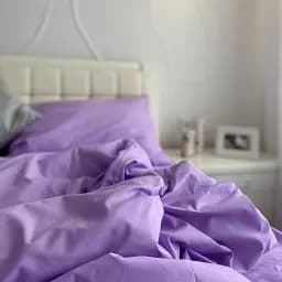 Комплект постільної білизни полуторний 150 x 220 см Кретон Lilac Фіолетовий - мініатюра 3