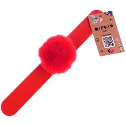 Пушистый браслет Offtop, красный (860254)