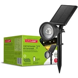 Светильник уличный Eurolamp LED с аккумулятором и солнечной батареей S4 2W 5V 6500K IP54 (36)