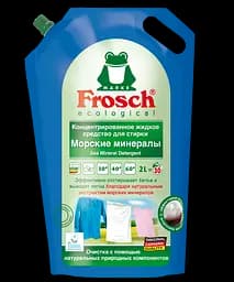 Концентрований рідкий засіб для прання Frosch Морські мінерали, 2 л