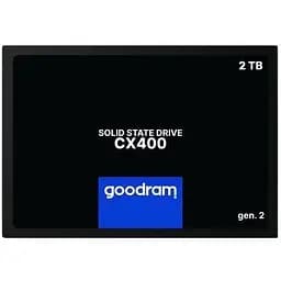 Твердотільний накопичувач SSD Goodram 2Tb, CX400 (Gen.2), SATA3, 2.5", TLC 3D, 550/500 МБ/с teh0019835