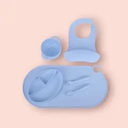 Набор силиконовой посуды для прикорма детей на присоске, 6 предметов, SKY