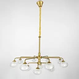 Золота люстра на 12 плафонів Line.F Н 962/12