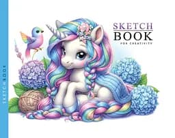 Скетчбук 7БЦ 148x105 мм, 24 аркуші, офсетний папір 100 г/м², чисті аркуші, матова ламінація, дизайн 24337