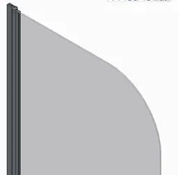 Шторки скляні на ванну Koer SR BS01-80x140-TR-01 прозоре скло 6 мм, хром KR5400, Універсальна, прозорий, хром - мініатюра 4