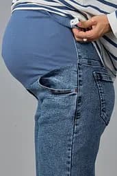 Джинси для вагітних Mom Fit для майбутніх мам зі спеціальним поясом M (46) Leyton Юла Мама синій - мініатюра 9