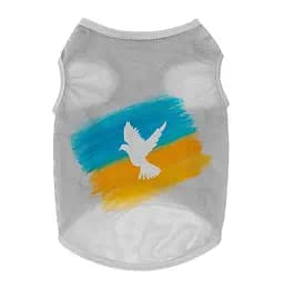 Майка для собак WAUDOG Clothes малюнок Прапор сітка L B 42-45 см C 28-31 см (4823089349374) - мініатюра 2