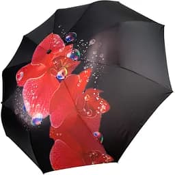 Женский складной зонтик полный автомат The Best 102 см черный