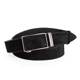 Ремень замшевый мужской на автомате JK-3430 (125 см) черный