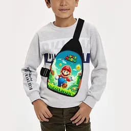 Сумка через плечо детская Супер Марио 29х17 см сумка слинг для мальчика (02188)