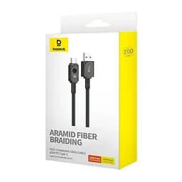 Кабель Baseus Type-C Unbreakable Series Fast Charging Data Cable 1 м 100W/6A - мініатюра 2