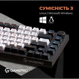 Клавіатура GamePro Red з Hot-Swap RGB Black дротова механічна (MK160B) - мініатюра 9