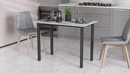 Стіл універсальний Knap Ferrum-decor 750x1000x600 Чорний метал ДСП Бетон 16 мм (FRD-106344)