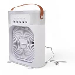 Вентилятор Air Cooler Fan USB з зволожувачем повітря та підсвічуванням (Білий) - мініатюра 5
