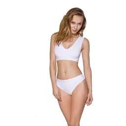 Трусики-бразиліана з бавовни Passion PS005 Panties white L - мініатюра 5