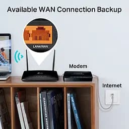 TP-Link Маршрутизатор Archer MR202 AC750, 4G/LTE, 3xFE LAN, 1xFE LAN/WAN, MESH - мініатюра 8