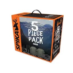 Набор термобелья Spika 5 Piece Box Pack Fleece S Черно-Оливковый