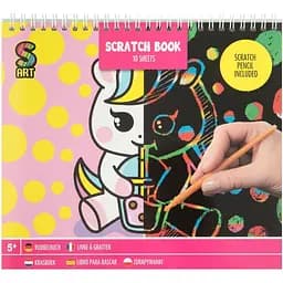 Скретч-книга Grafix Funny Faces 20х24 см 10 аркушів (220006_01)