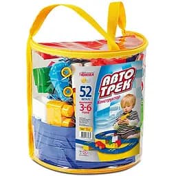 Конструктор детский Автотрек Юніка 70682 52 детали рюкзак