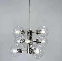 Ексклюзивна люстра в трендовому кольорі корпусу Satin Nickel Line.F MD 9050-9 - мініатюра 4