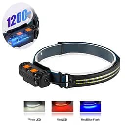 Налобний ліхтар акумуляторний світлодіодний ліхтарик на голову Floodlight COB Headlamp W691-2 - мініатюра 10