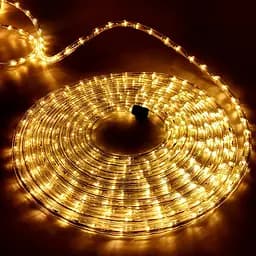 Светодиодная дюралайт гирлянда 8 метров Xmas Rope Light WW уличная гирлянда теплый белый