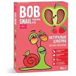 Bob Snail цукерки яблучно-полуничні 60г 0415 П (4820162520415)