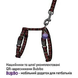 Шлея з повідцем для котів та дрібних собак Барксі Urban патріотична розмір XS Вишиванка чорна - мініатюра 3