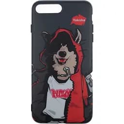 Чохол-накладка PUZOO TPU Glossy Surface IMD Hip Hop iPhone 7 Plus /8 Plus MC Husky Black