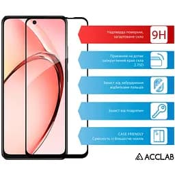 Скло захисне ACCLAB Full Glue Oppo A3x Black (1283126598890) - мініатюра 3