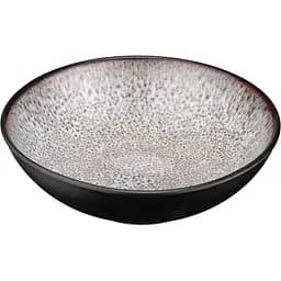 Тарілка супова Ardesto Bolzano керамічна чорно-коричнева 630 мл 18 см (AR2918BB)