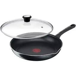 Сковорода с крышкой Tefal Day by Day 24 см черная (B5580423UA)