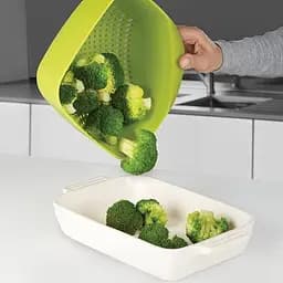 Друшляк Joseph Joseph Square Colander зелений  - мініатюра 2