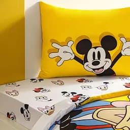 Підлітковий комплект Disney Mickey and Friends Ранфорс / простирадло на резинці Tac pbe0051165 - мініатюра 2