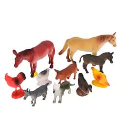 Игровой набор фигурок Bambi Домашние животные Н641-1, 10 штук в комплекте