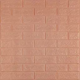 3D панель Sticker Wall самоклеюча 700x770x3мм цегла Пудра SW-00001716