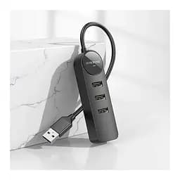 Конвертер Хаб адаптер Borofone DH5 Erudite 4-in-1 на 4 Usb 2.0 з кабелем 20 см - мініатюра 3