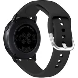 Силиконовый ремешок Watchbands черный для Samsung Galaxy Watch Active - размер L (WB0021NORMALBLACKG3)