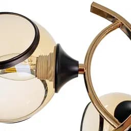 Люстра стельова Brille в спальню E27 60W BK (LK-700S/5) - мініатюра 2