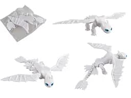 3D Игрушка Как приручить дракона, Дневная Фурия, белая, 22x27 см