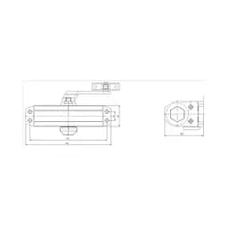 Дверний доводчик Dortec DT-62 Silver (63-00038) - мініатюра 3