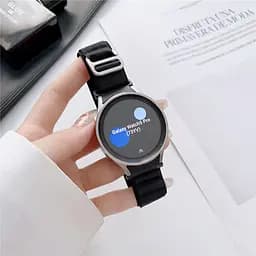 Ремінець для Samsung Galaxy Watch 4 40mm - чорний Watchbands Cloth Wave ширина кріплення 20мм нейлоновий (WB016-2464757) - мініатюра 4