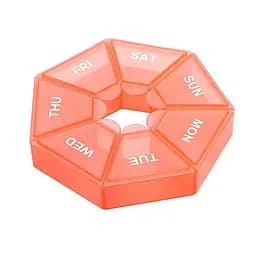Таблетниця Semi 7Days Mini Pill Box, Orange