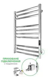 Електрична рушникосушка Mario Кіото-I 770x530/500 TR K 2.0 таймер-регулятор 2.2.2200.03.P, Хром, універсальне (коннектор), Електронний